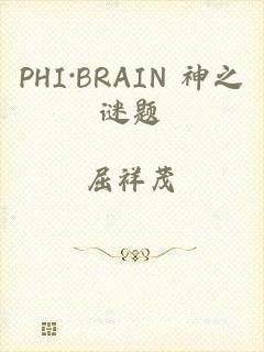 PHI·BRAIN 神之谜题